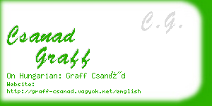 csanad graff business card